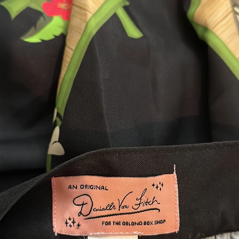 Oblong box shop Denialle Von Fitch Tiki Rockabilly Pinup Skirt - Picture 8 of 8